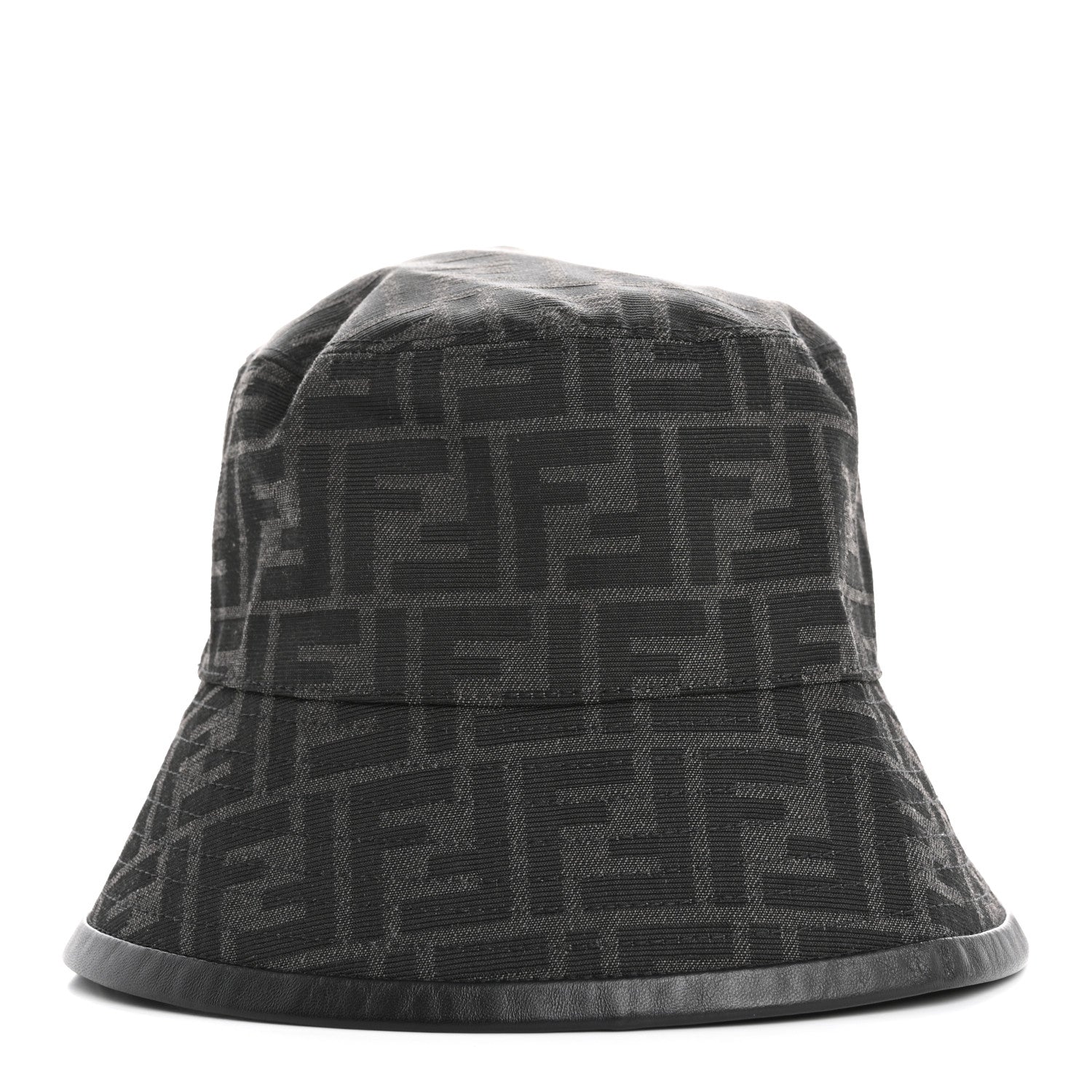 Fendi Technical Fabric FF Reversible Bucket Hat S Black 3 of 8