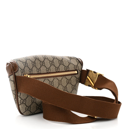 Gucci GG Supreme Monogram Textured Calfskin Retro Interlocking G Belt Bag Beige Ebony Brown Sugar 3 of 11
