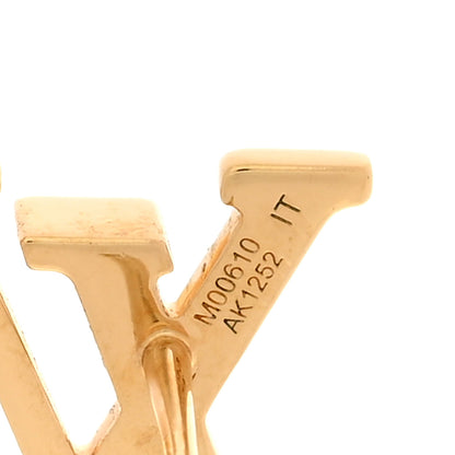 Louis Vuitton Metal LV Iconic Earrings Gold 5 of 7