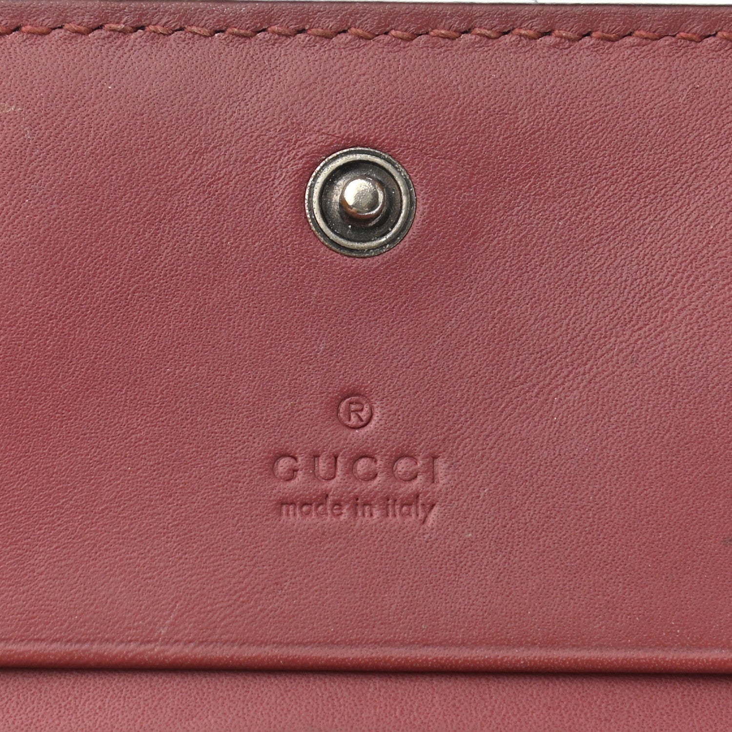 Gucci GG Supreme Monogram Blooms Card Case Beige Multicolor Dry Rose 6 of 10