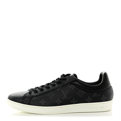 Louis Vuitton Calfskin Monogram Eclipse Luxembourg Sneakers 8.5 Black 1 of 9