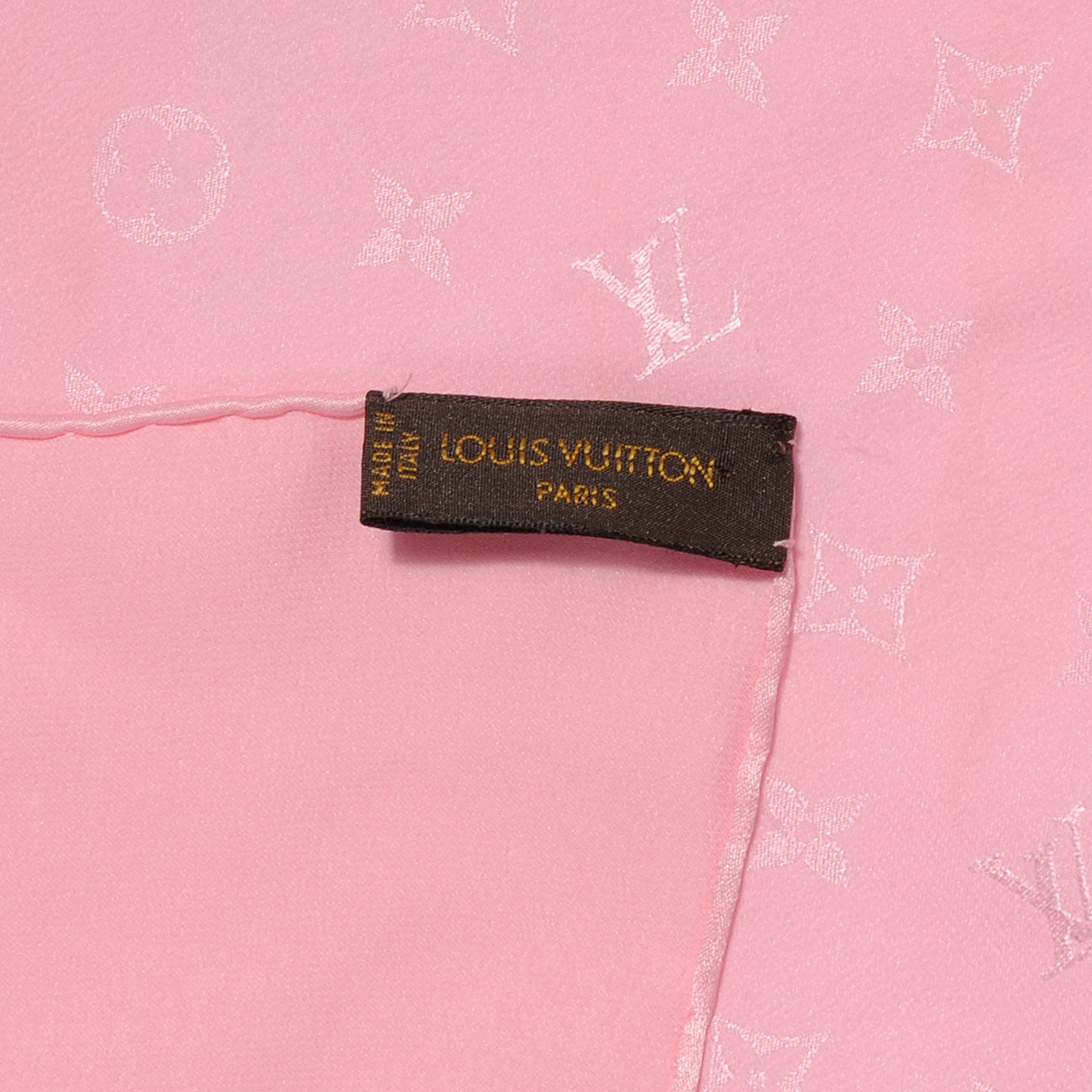 Silk Monogram Pink Monaco Scarf