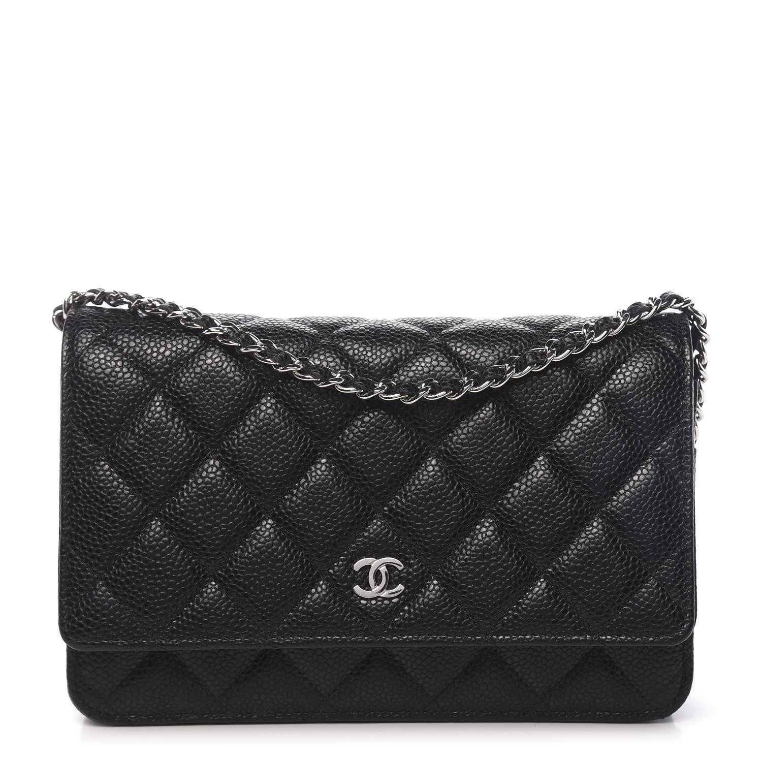 Chanel Caviar Quilted Wallet On Chain WOC Black 1 of 12
