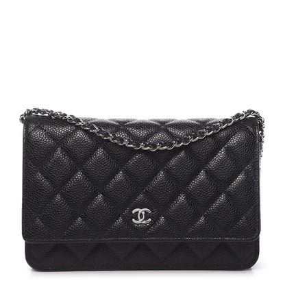 Chanel Caviar Quilted Wallet On Chain WOC Black 1 of 12