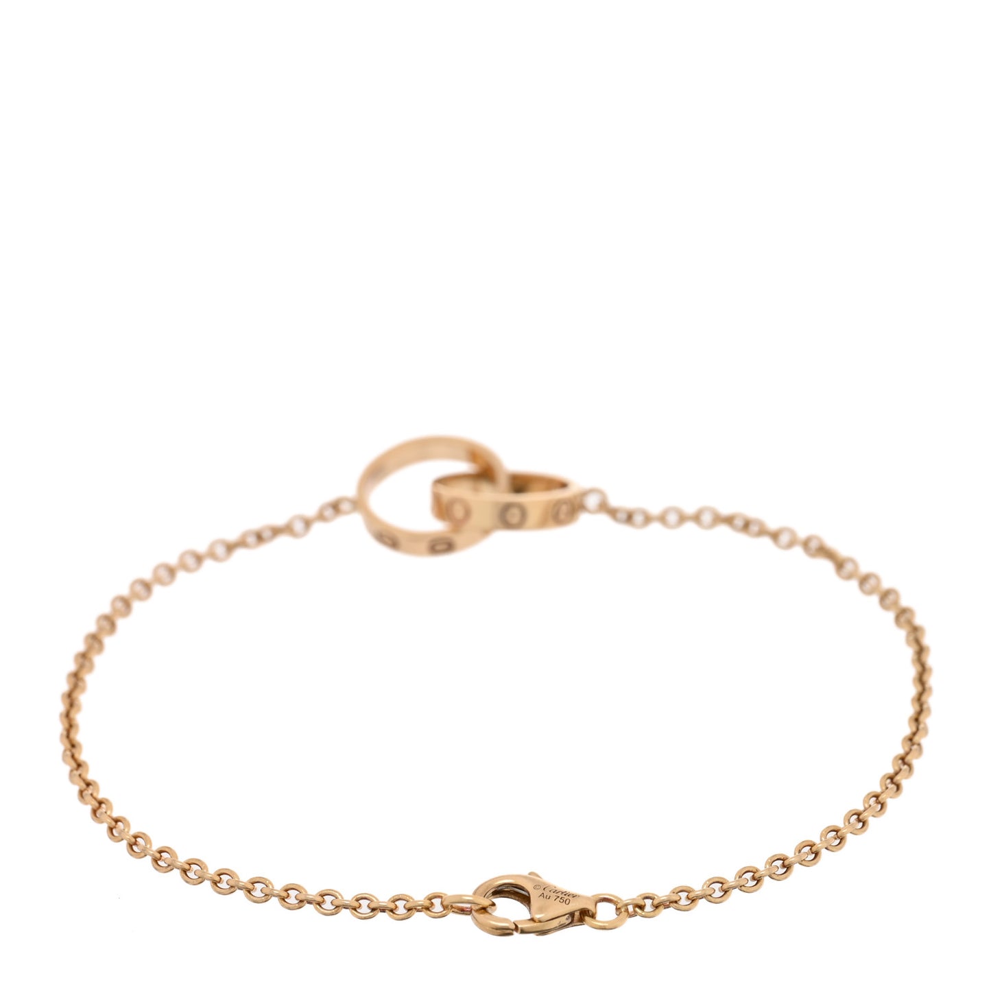 18K Yellow Gold Interlocking LOVE Bracelet