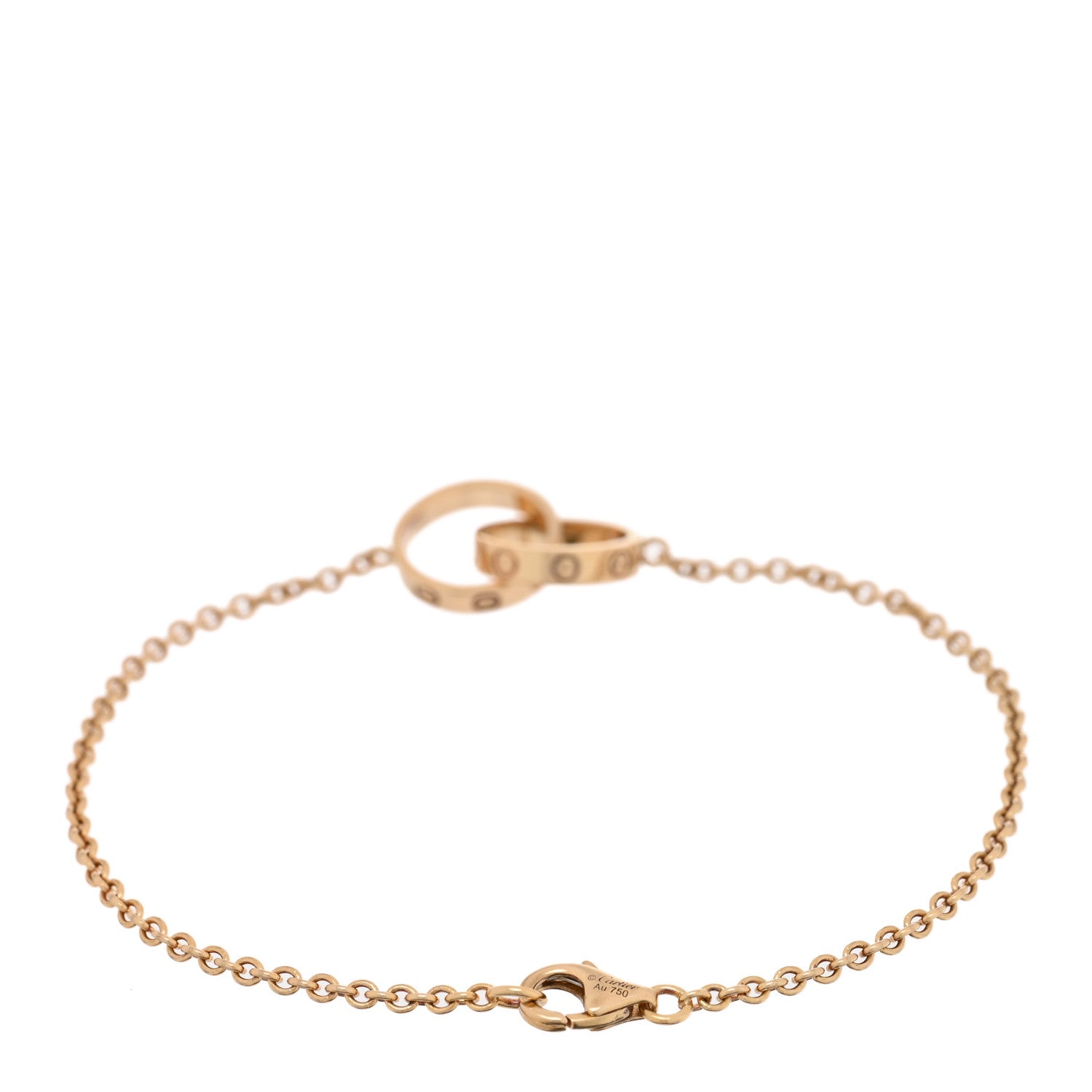 Cartier 18K Yellow Gold Interlocking LOVE Bracelet 2 of 4