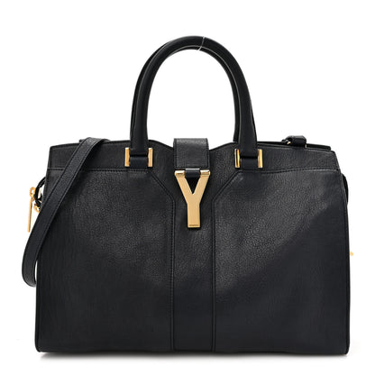 Saint Laurent Sheepskin Small Cabas ChYc Navy 1 of 12