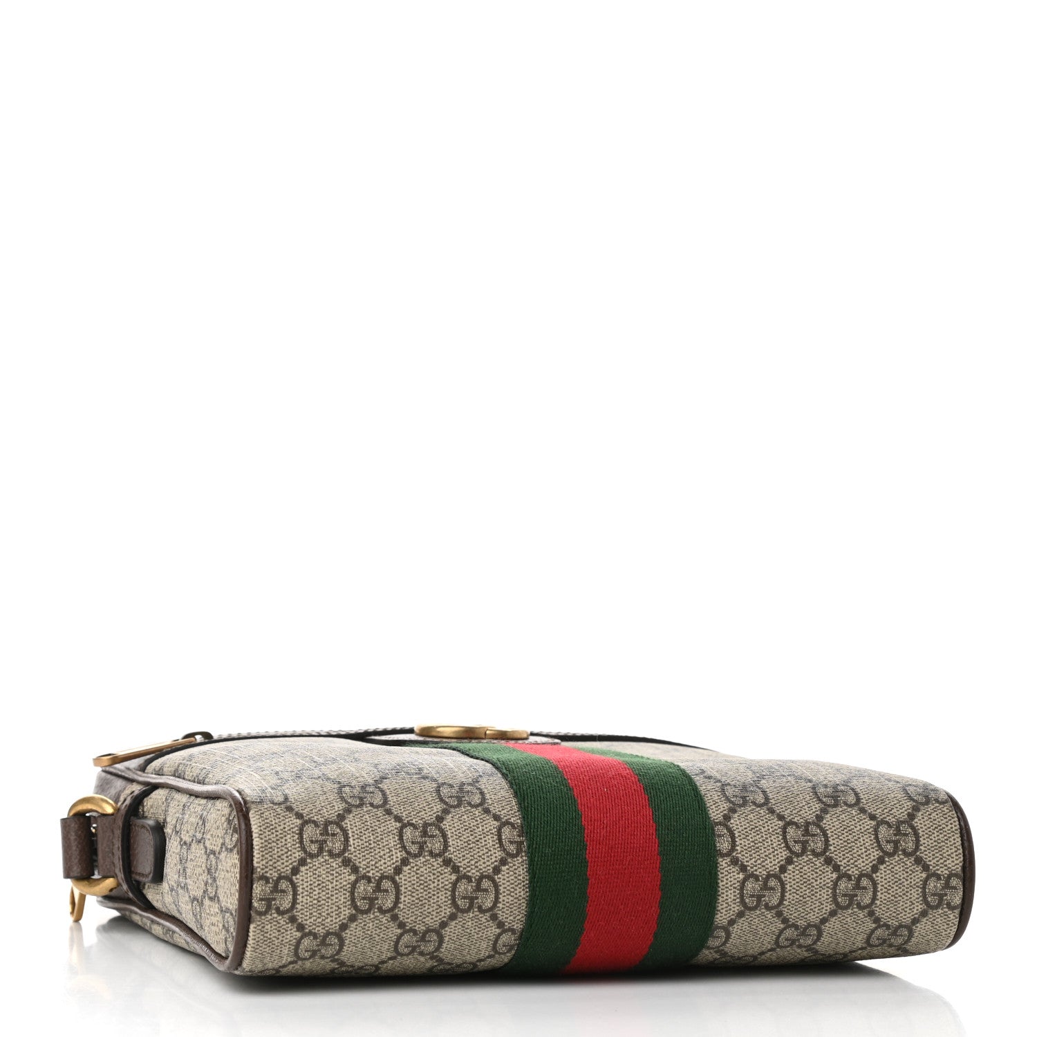 Gucci GG Supreme Monogram Web Small Ophidia Messenger Bag Brown 4 of 9