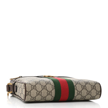 Gucci GG Supreme Monogram Web Small Ophidia Messenger Bag Brown 4 of 9