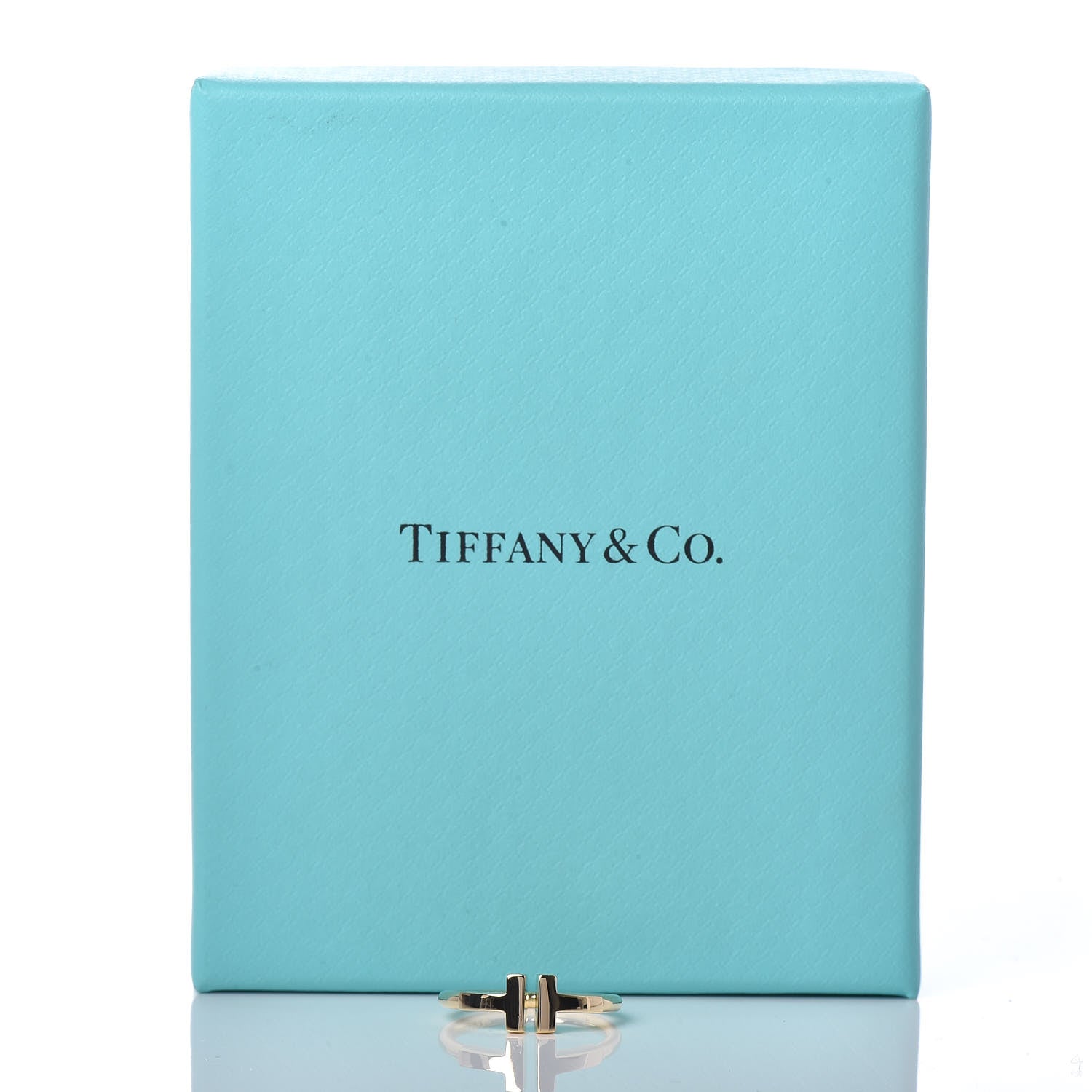 Tiffany 18K Yellow Gold T Wire Ring 48 4.5 6 of 6