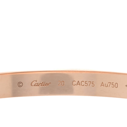 Cartier 18K Pink Gold LOVE Bracelet 20 3 of 7