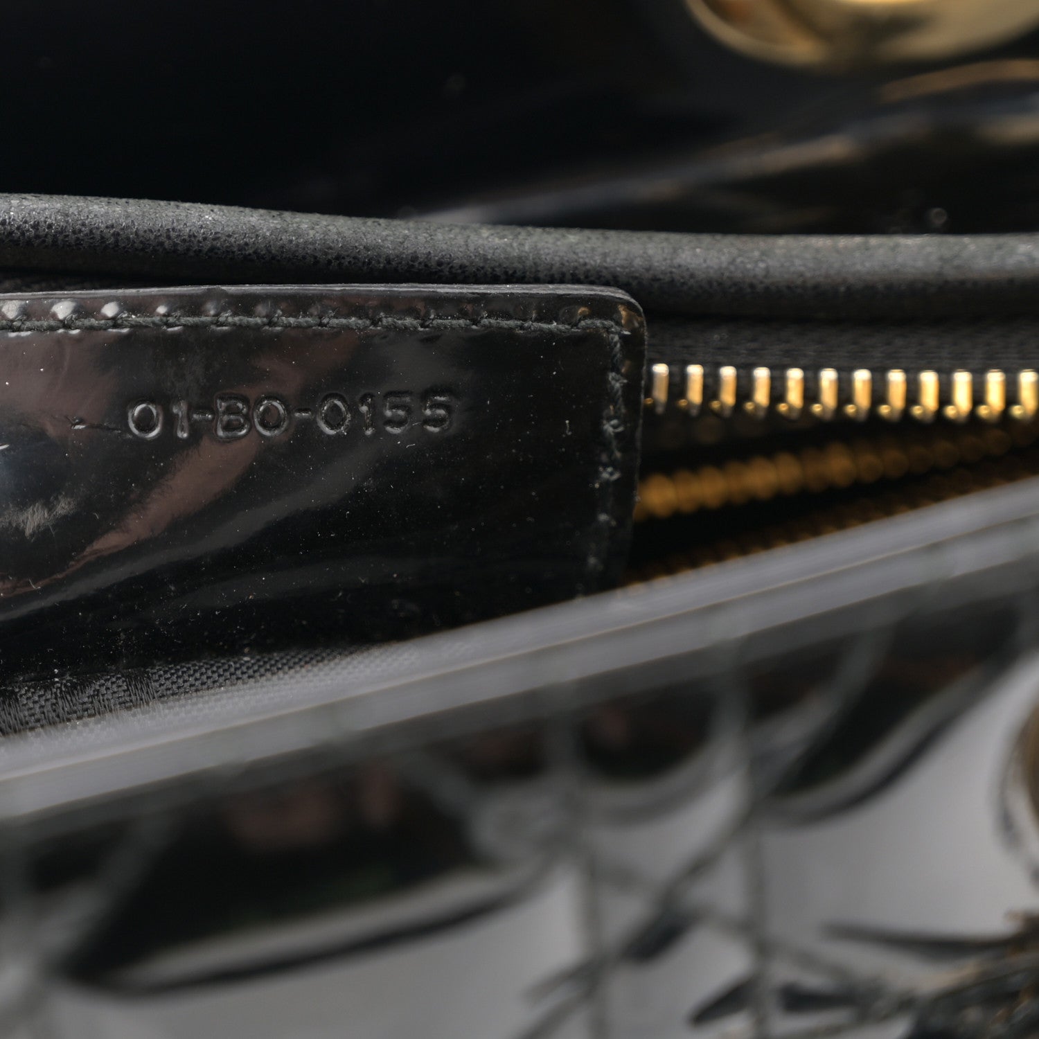 Christian Dior Patent Cannage Medium Lady Dior Black 7 of 10