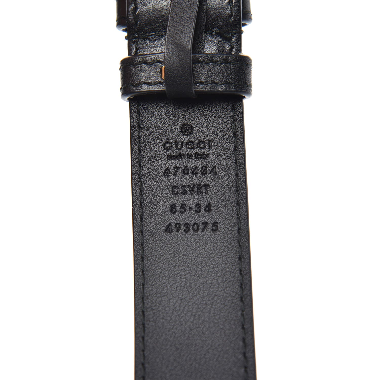 Gucci Calfskin Matelasse GG Marmont Belt Bag 85 34 Black 9 of 13