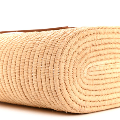 Loewe Raffia Square Small Basket Tote Bag Natural White 9 of 10