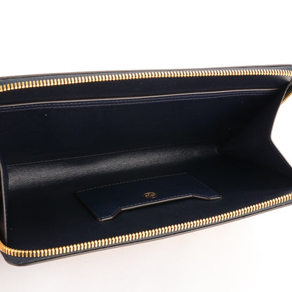 Mulberry Smooth Calf Squirrel Embroidered Zip Around Clutch Wallet Navy 5 of 7
