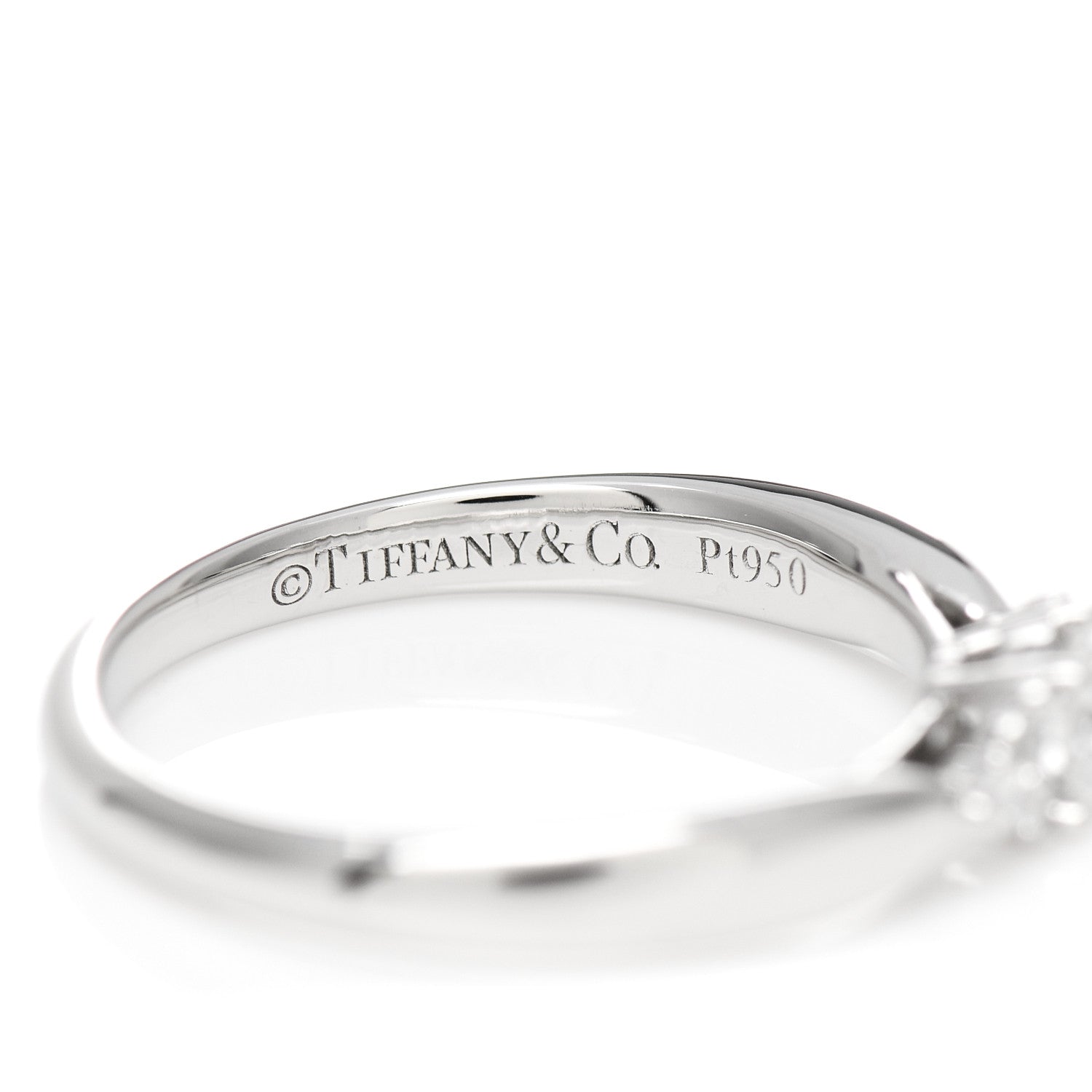 Tiffany Platinum Diamond .16ct Harmony Engagement Ring 47 4 5 of 5