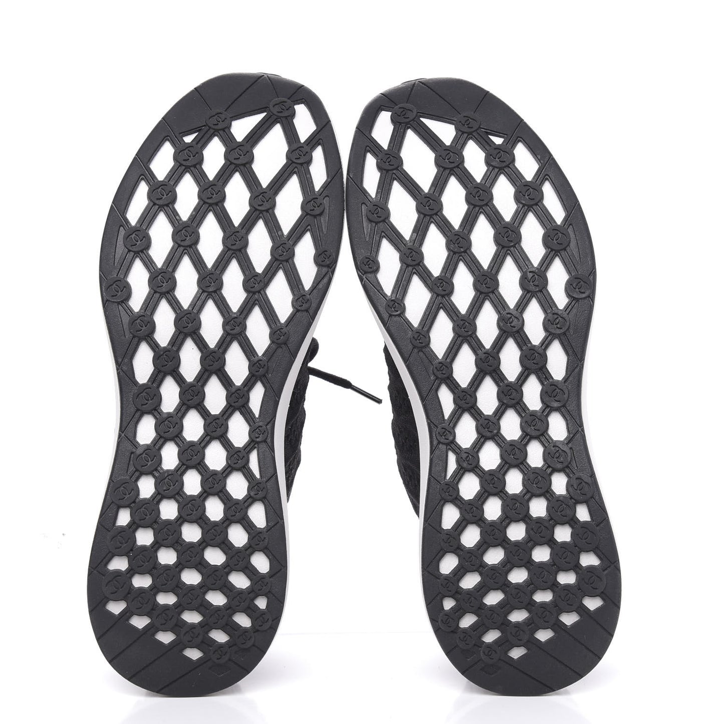 Fabric Logo Sneakers 38 Black
