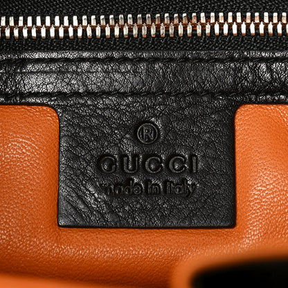 Gucci Nubuck Medium New Jackie Shoulder Bag Black Orange 6 of 10