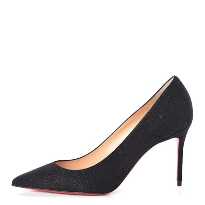 Christian Louboutin Glitter Decoltish 85 Pumps 36.5 Black 1 of 10