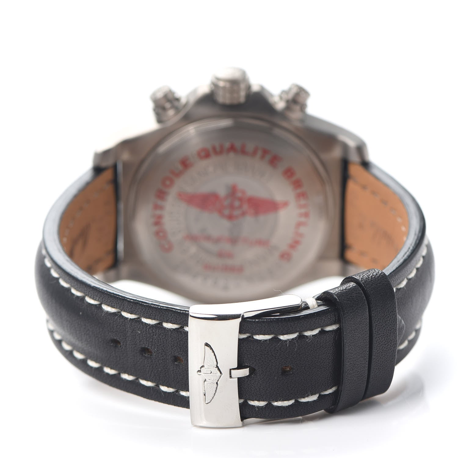 Breitling Titanium Calfskin 44mm Avenger Chronograph M1 Quartz Watch Black E73360 3 of 7