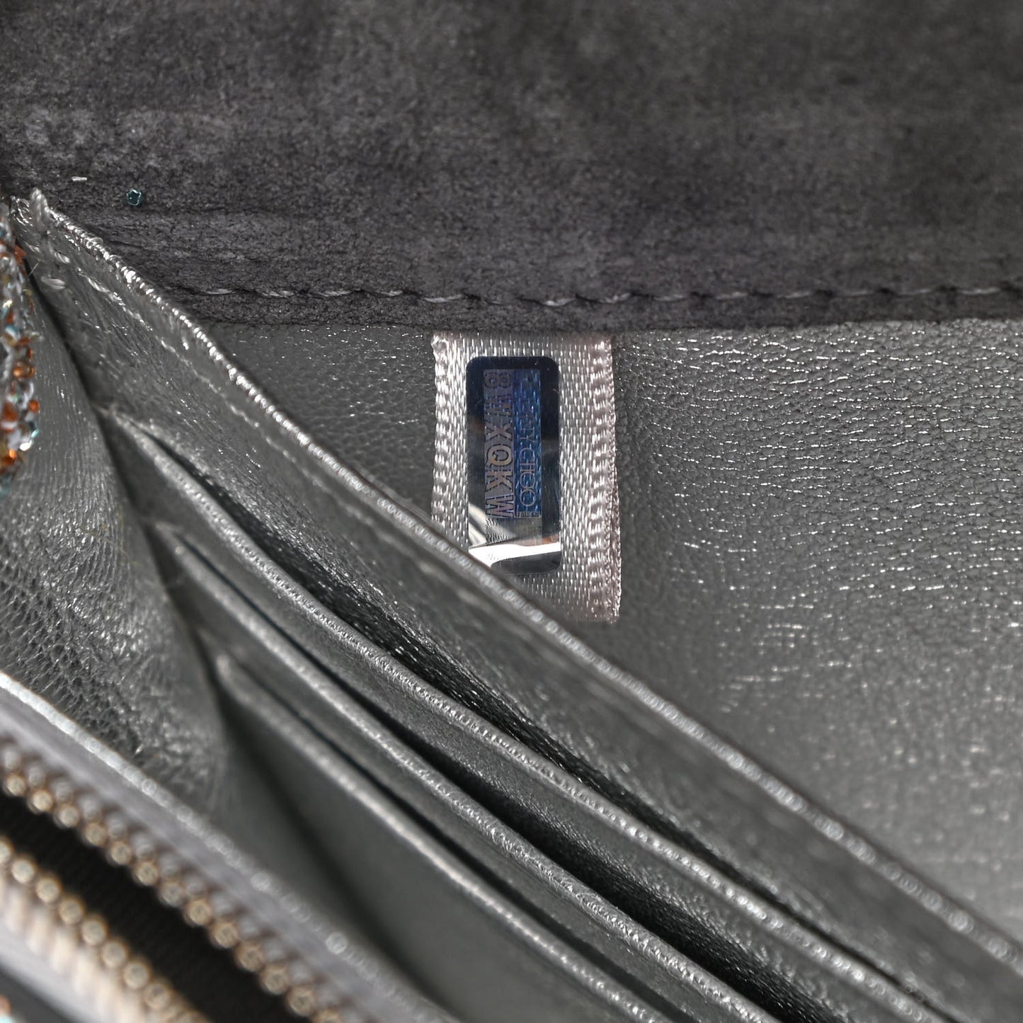 Glitter Palace Wallet On Chain Silver Multicolor