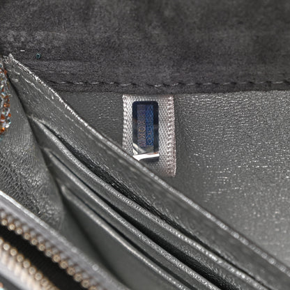 Jimmy Choo Glitter Palace Wallet On Chain Silver Multicolor 6 of 10