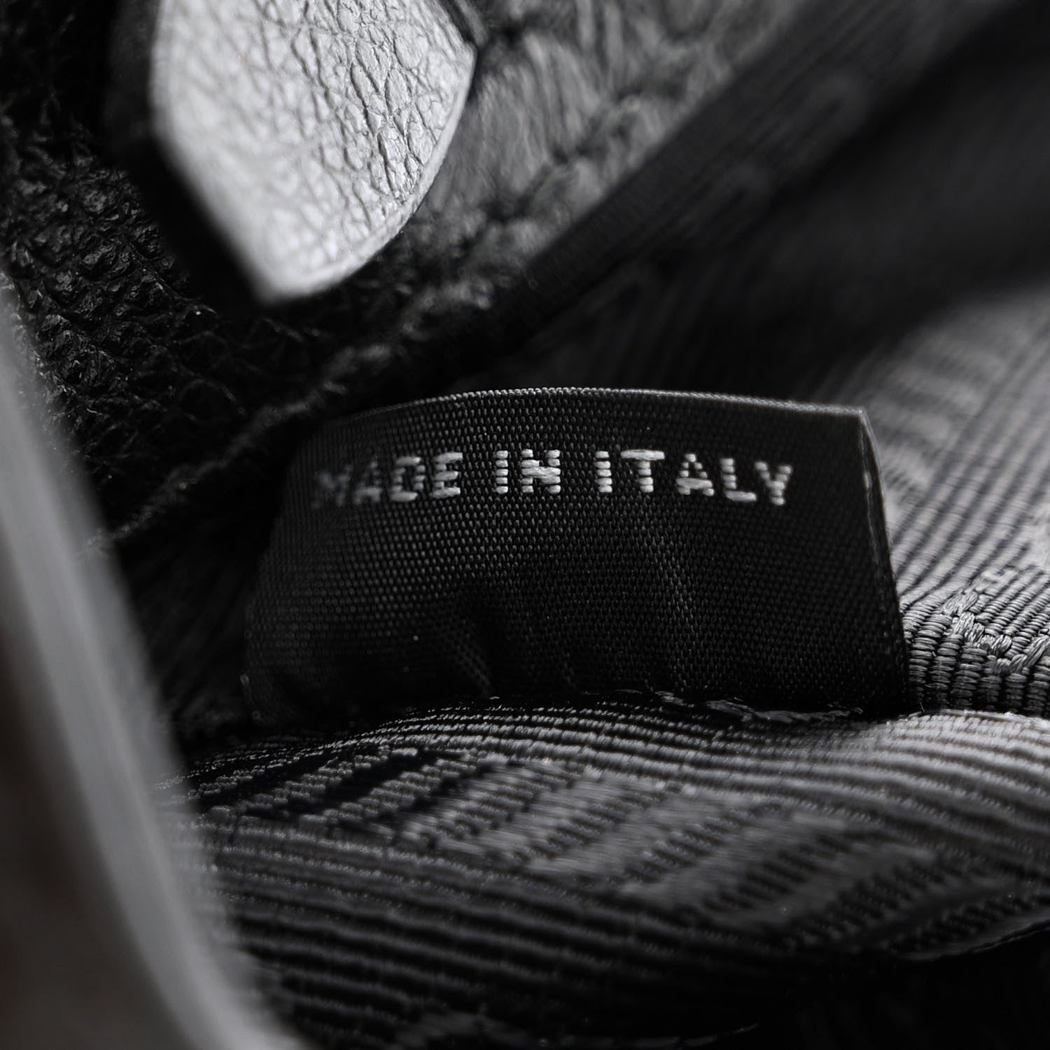 Prada Glace Calfskin Studded Crossbody White Black 7 of 14