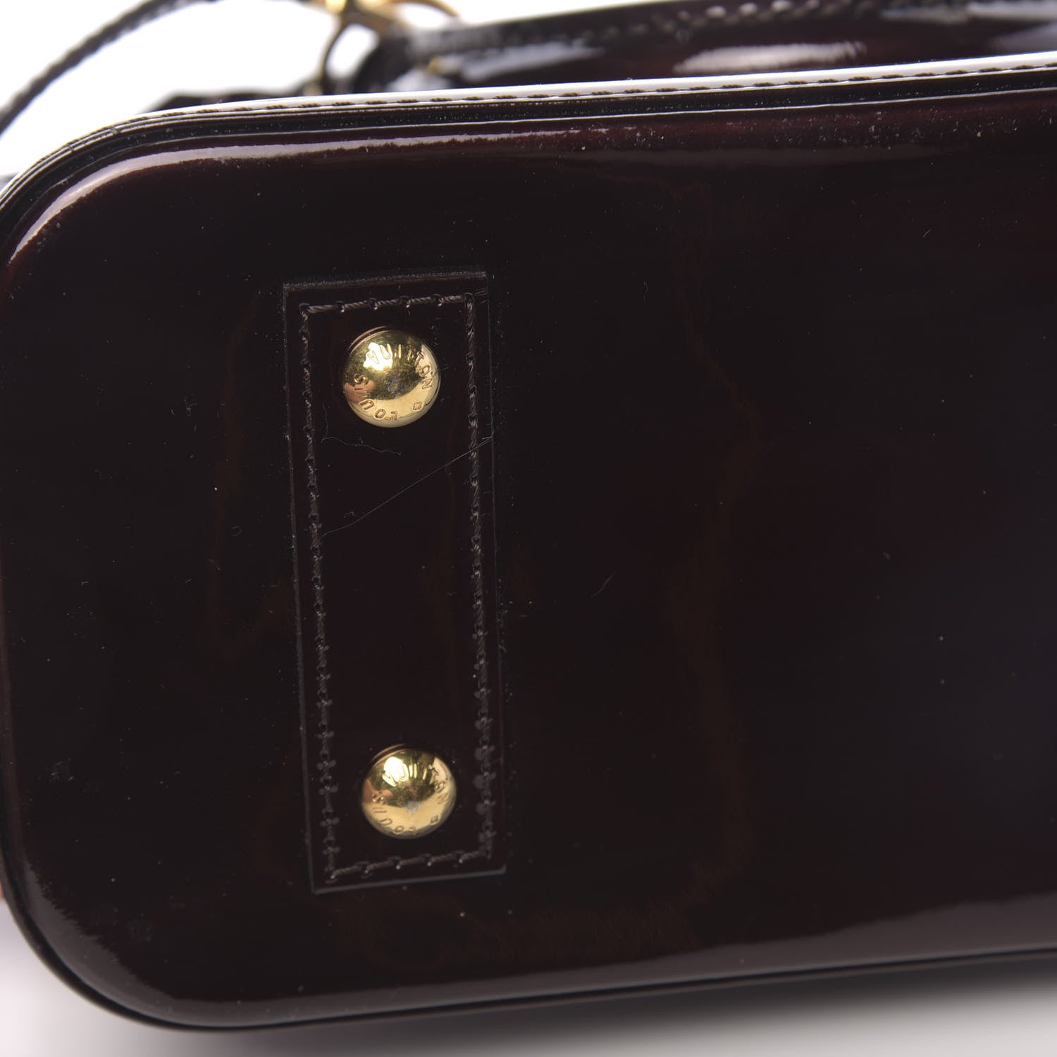 Louis Vuitton Vernis Alma BB Amarante 10 of 13