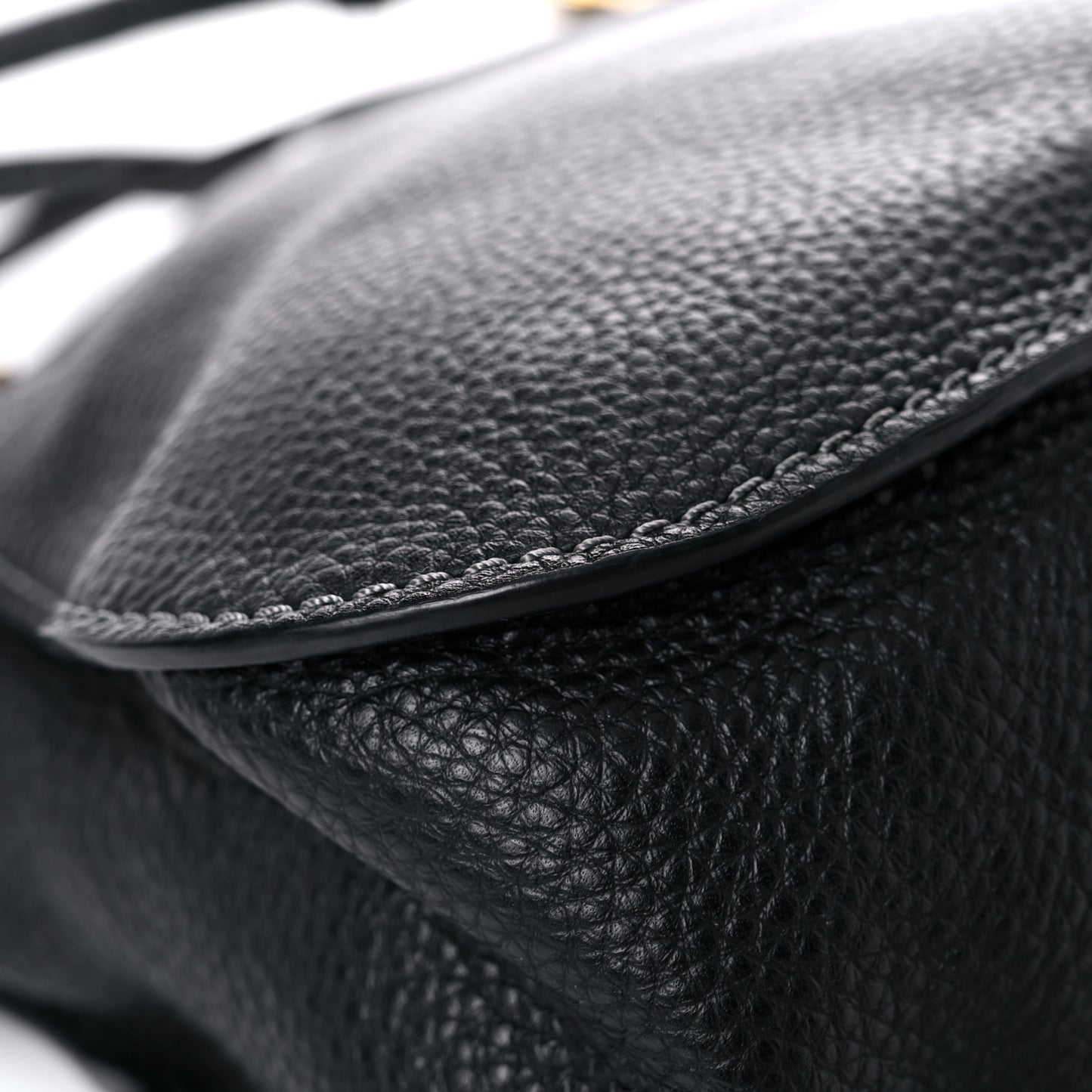 Calfskin Small Marcie Satchel Black