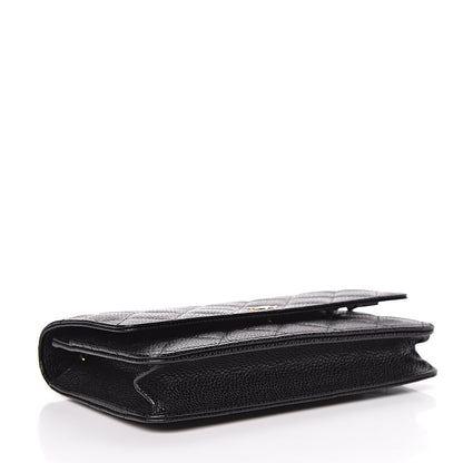 Chanel Caviar Quilted Wallet On Chain WOC Black 4 of 12