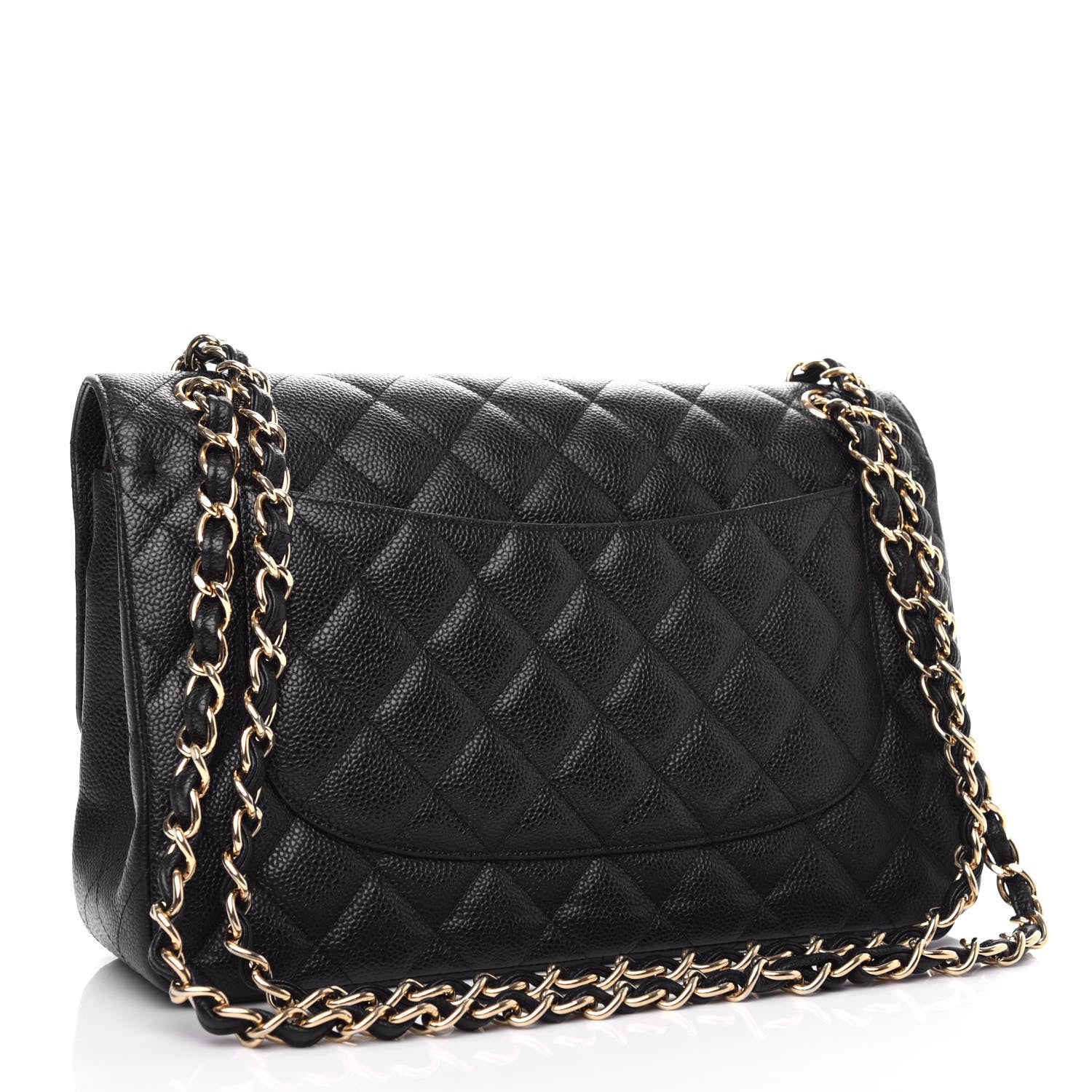 Chanel Caviar Quilted Jumbo Double Flap Black 3 of 11