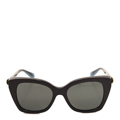 Gucci Rectangle Frame Interlocking G Sunglasses GG0921S Dark Purple Blue 2 of 8