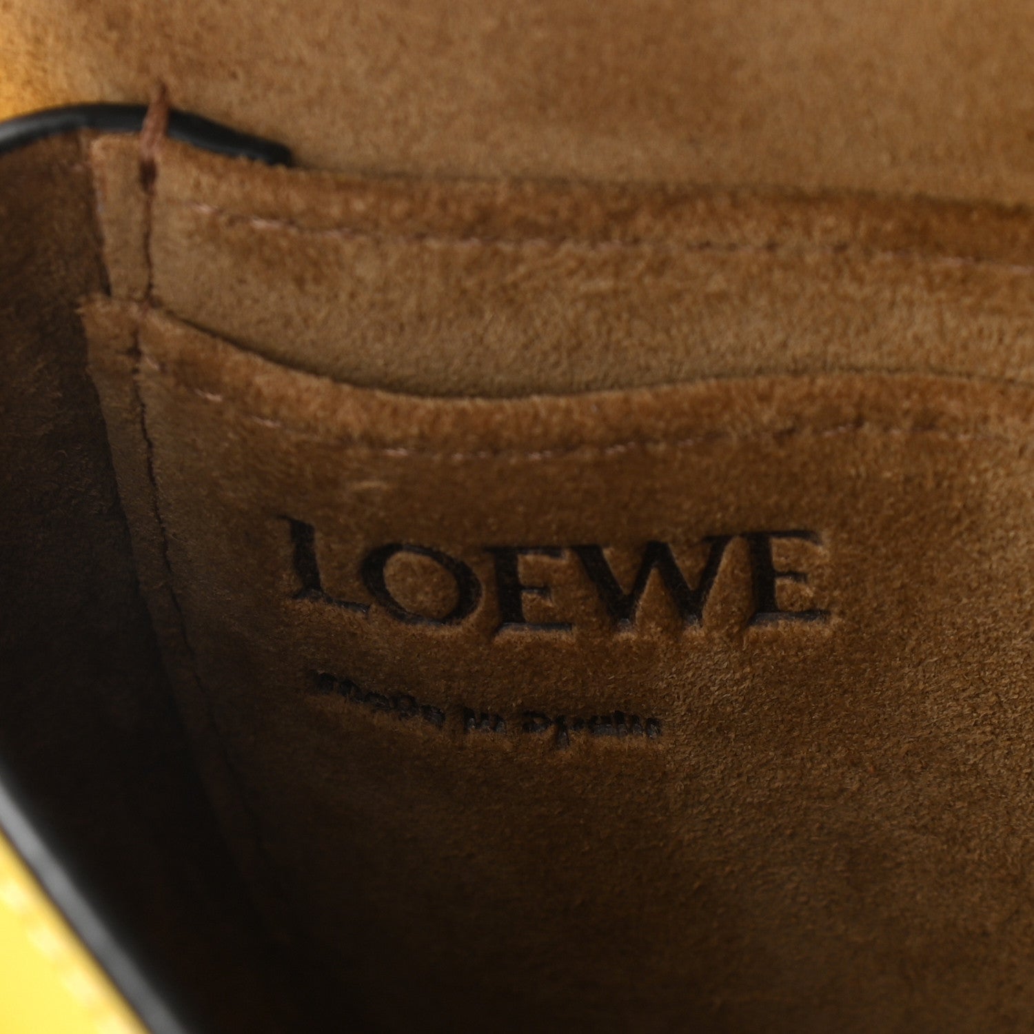 Loewe Calfskin Mini Gate Belt Bag Yellow 5 of 7