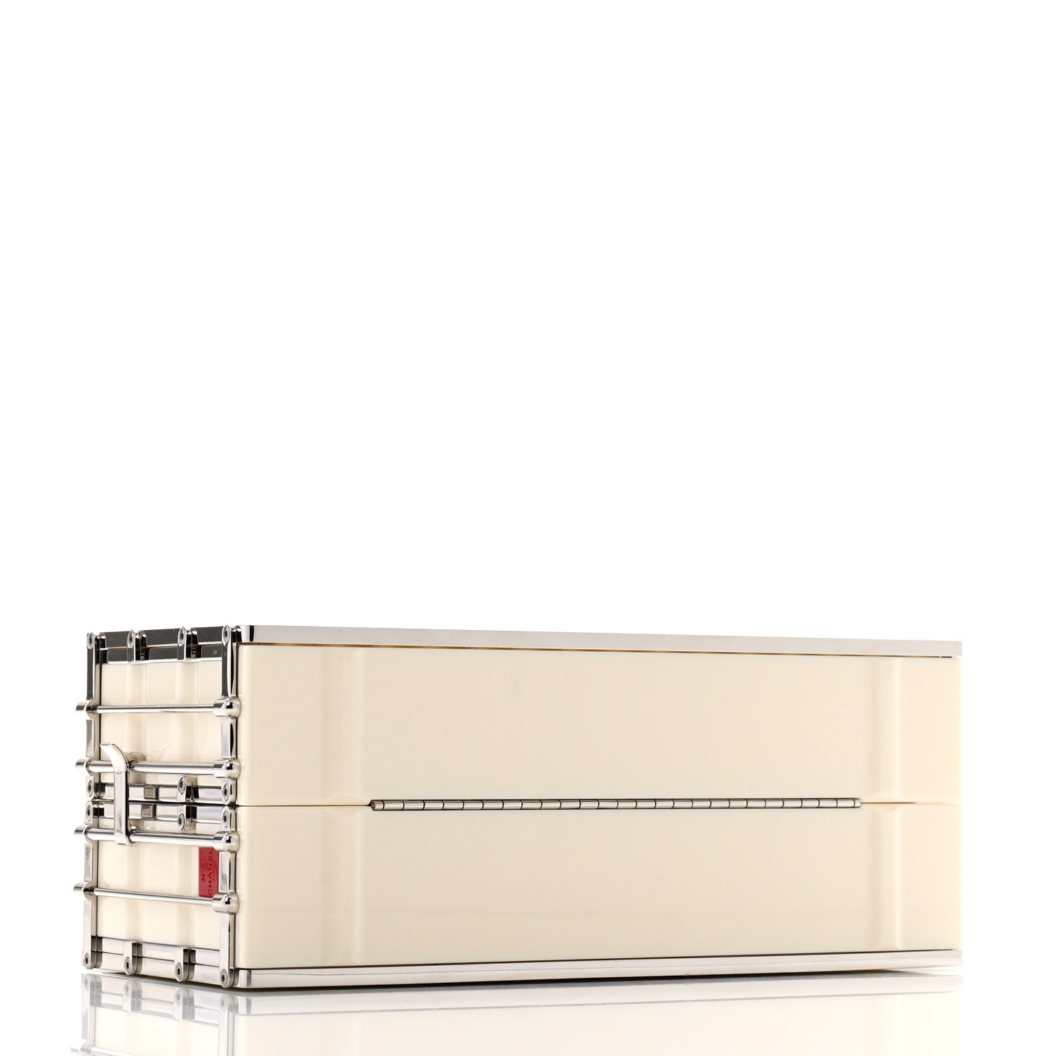 Chanel Resin Enamel CC Shopping Container Minaudiere Clutch  Black White Red 4 of 10