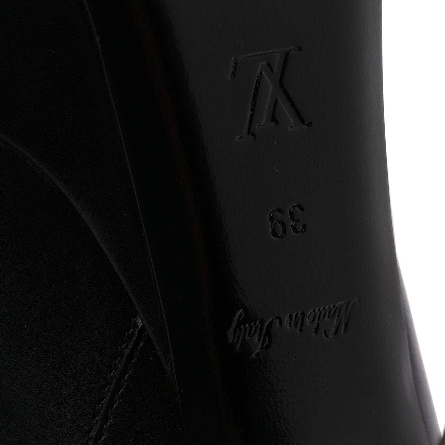 Soft Calfskin Monogram Afterglow Platform Ankle Boots 39 Black