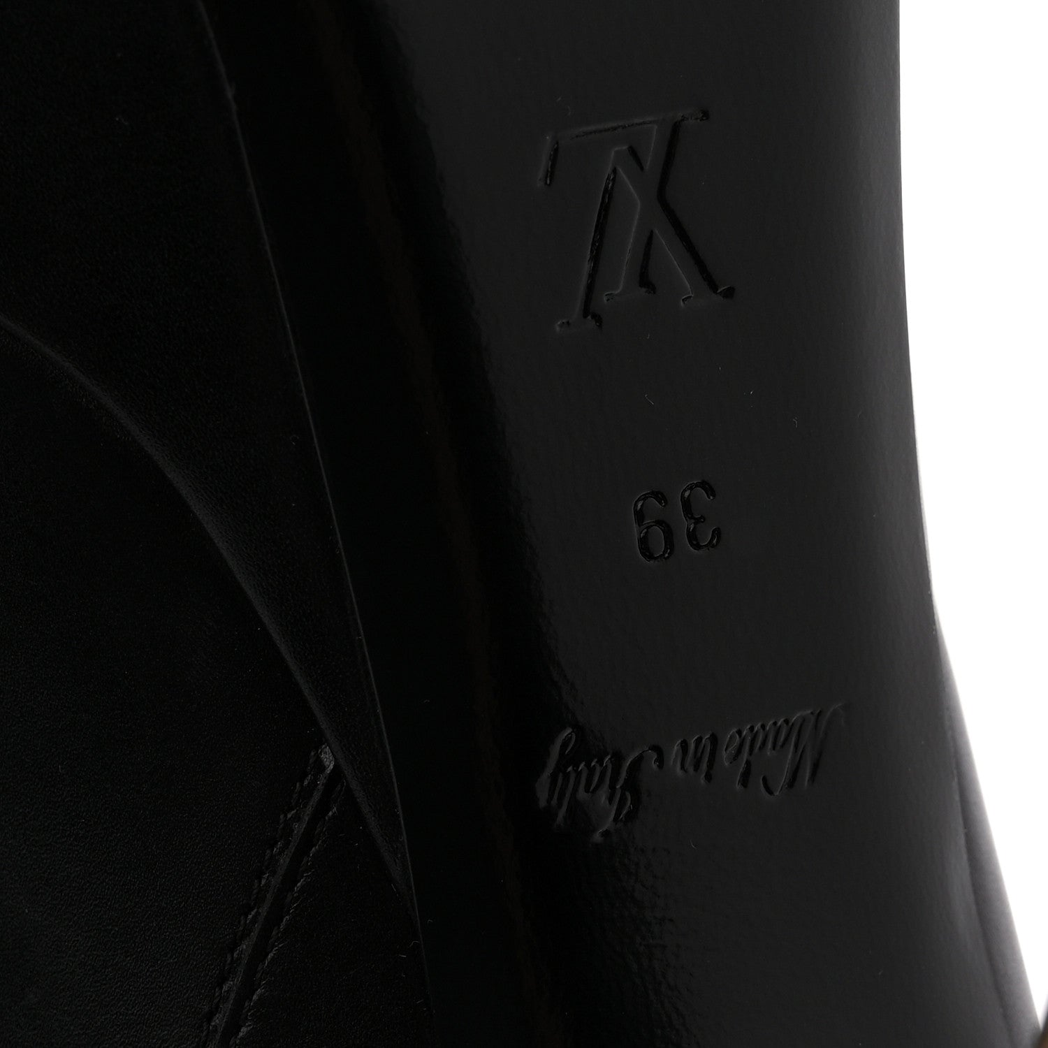 Louis Vuitton Soft Calfskin Monogram Afterglow Platform Ankle Boots 39 Black 8 of 11