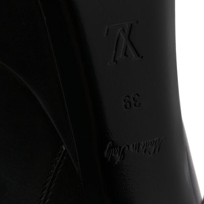 Louis Vuitton Soft Calfskin Monogram Afterglow Platform Ankle Boots 39 Black 8 of 11