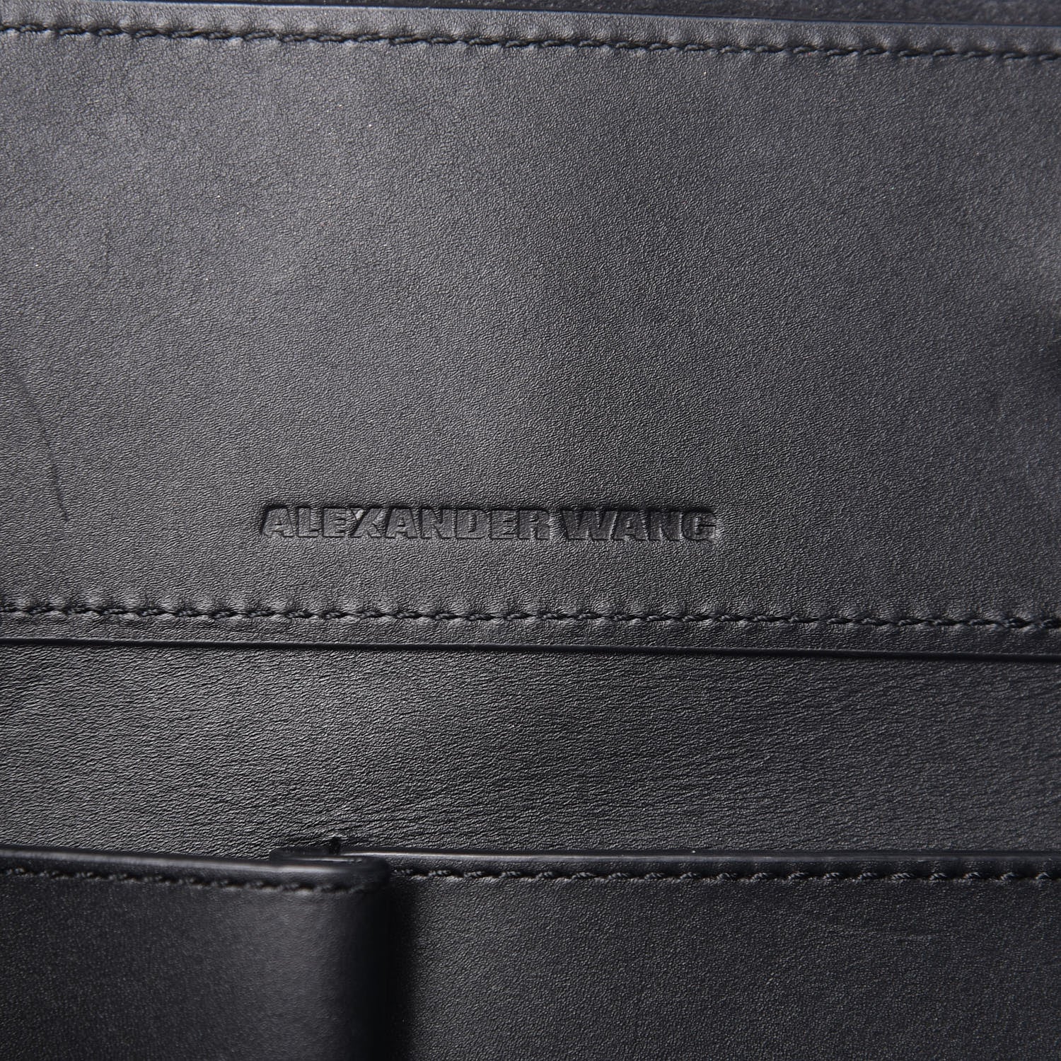 Alexander Wang Pebbled Calfskin Large Prisma Skeletal Tote Black Rose Gold Hardware 7 of 13
