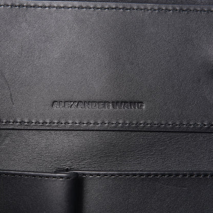 Alexander Wang Pebbled Calfskin Large Prisma Skeletal Tote Black Rose Gold Hardware 7 of 13
