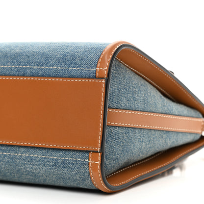 Alexander McQueen Denim The Short Story Crossbody Brown 9 of 9