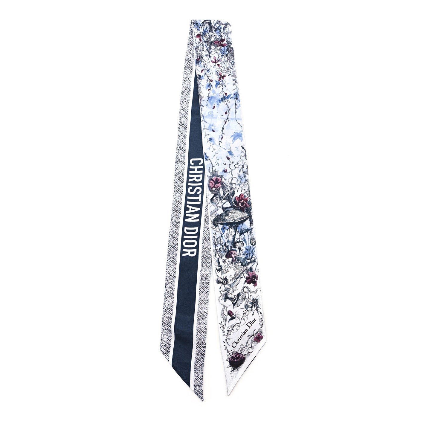 Silk Butterflies Around the World Mitzah Scarf Blue