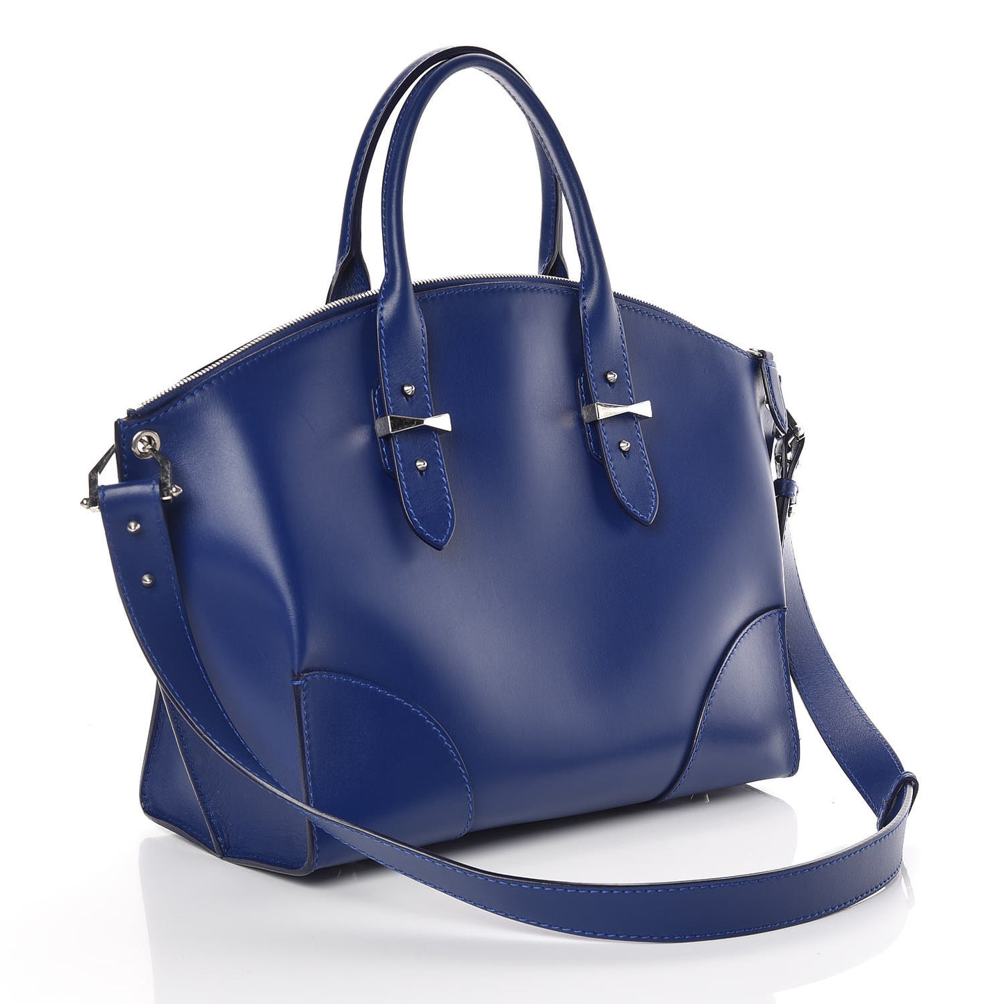 Smooth Calfskin Legend Satchel Ultramarine