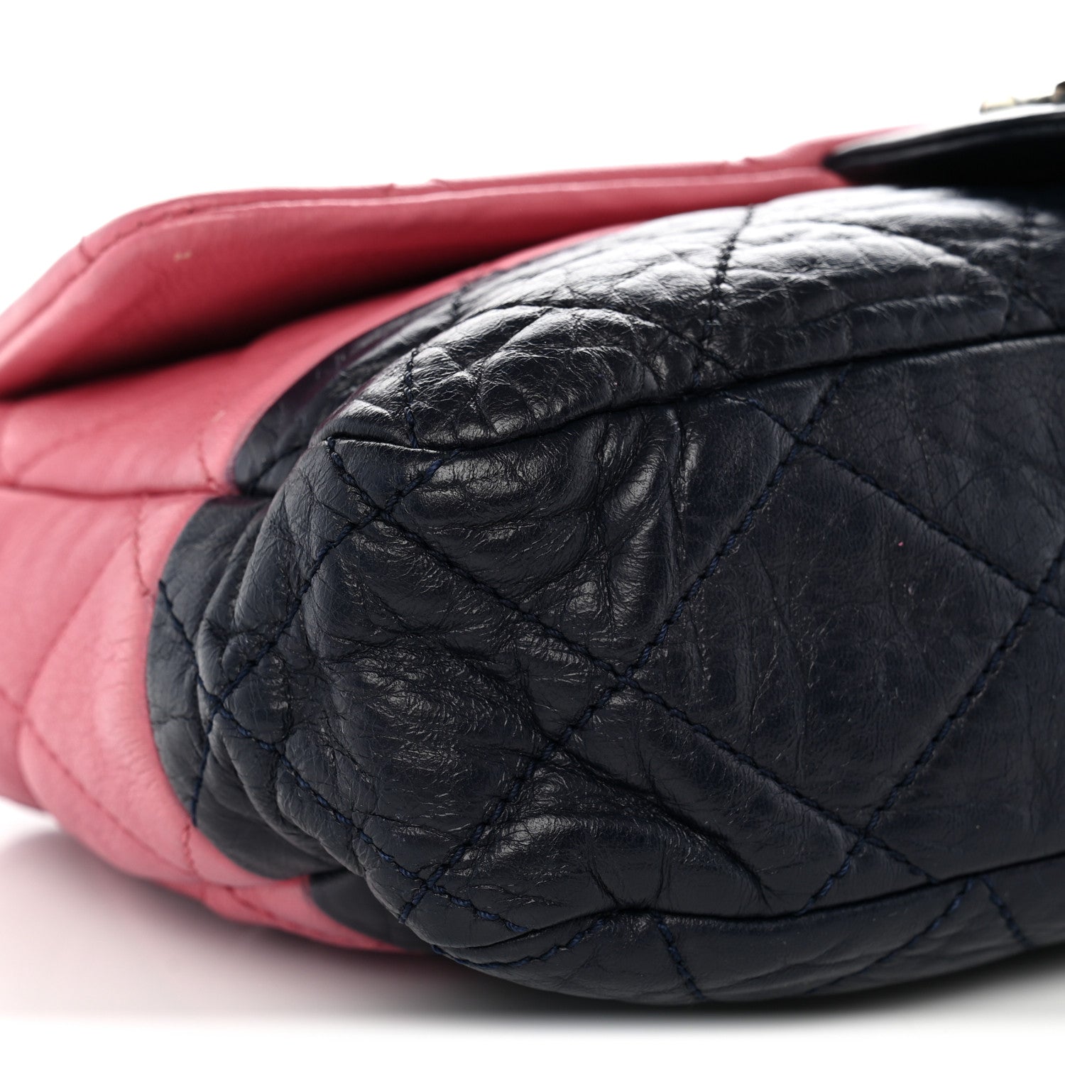 Chanel Lambskin Quilted Bi-Color Medium Single Flap Light Purple 9 of 10