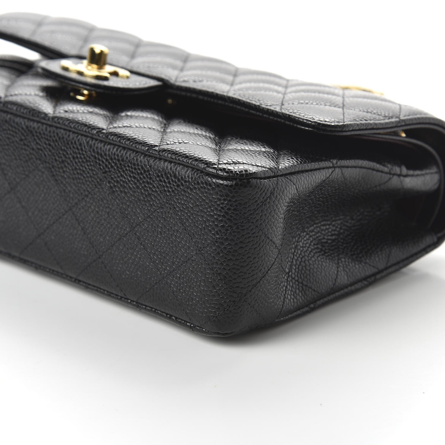 Chanel Caviar Quilted Medium Double Flap Black 7 of 11