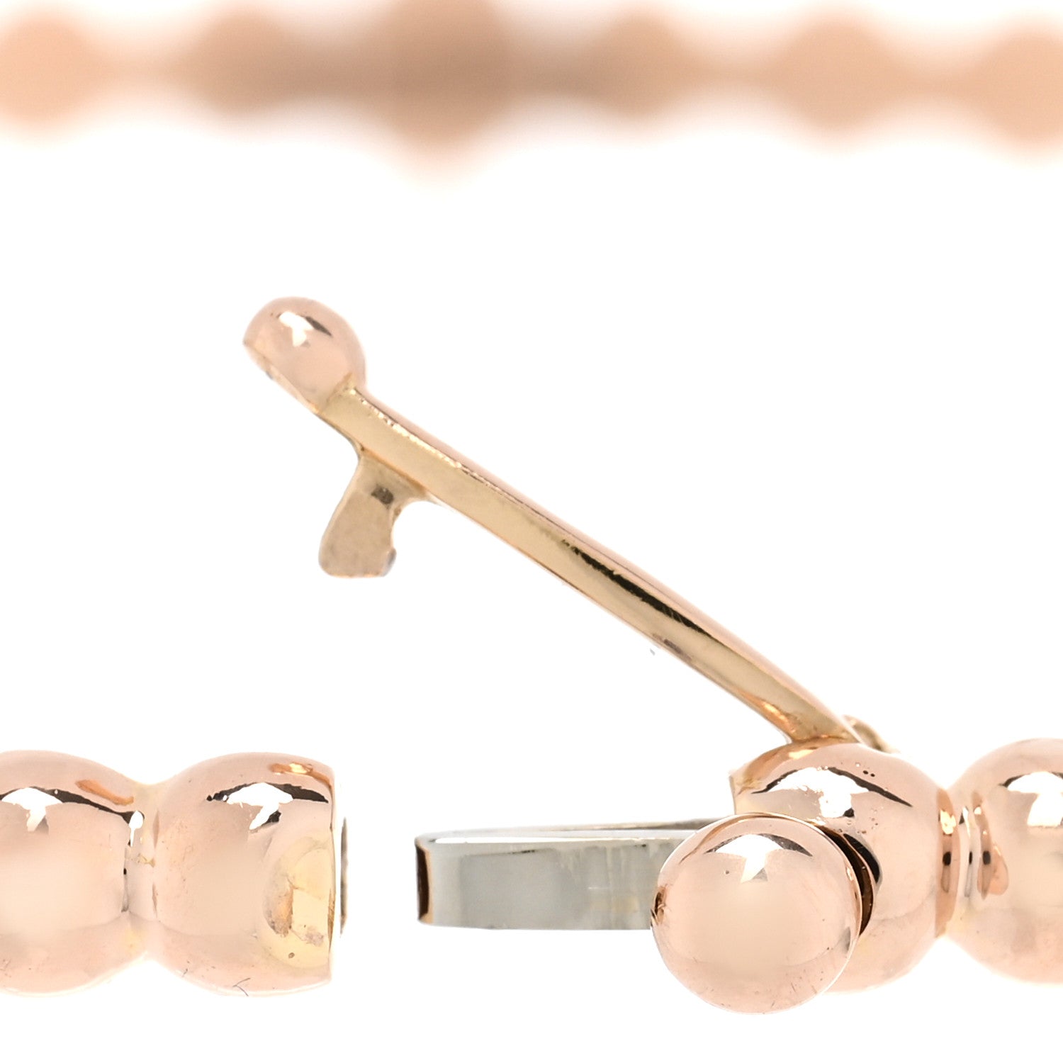 Van Cleef & Arpels 18K Rose Gold Perlee Pearls of Gold Bracelet M 4 of 5