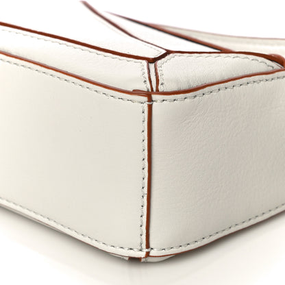 Loewe Calfskin Nano Puzzle Bag White 9 of 10
