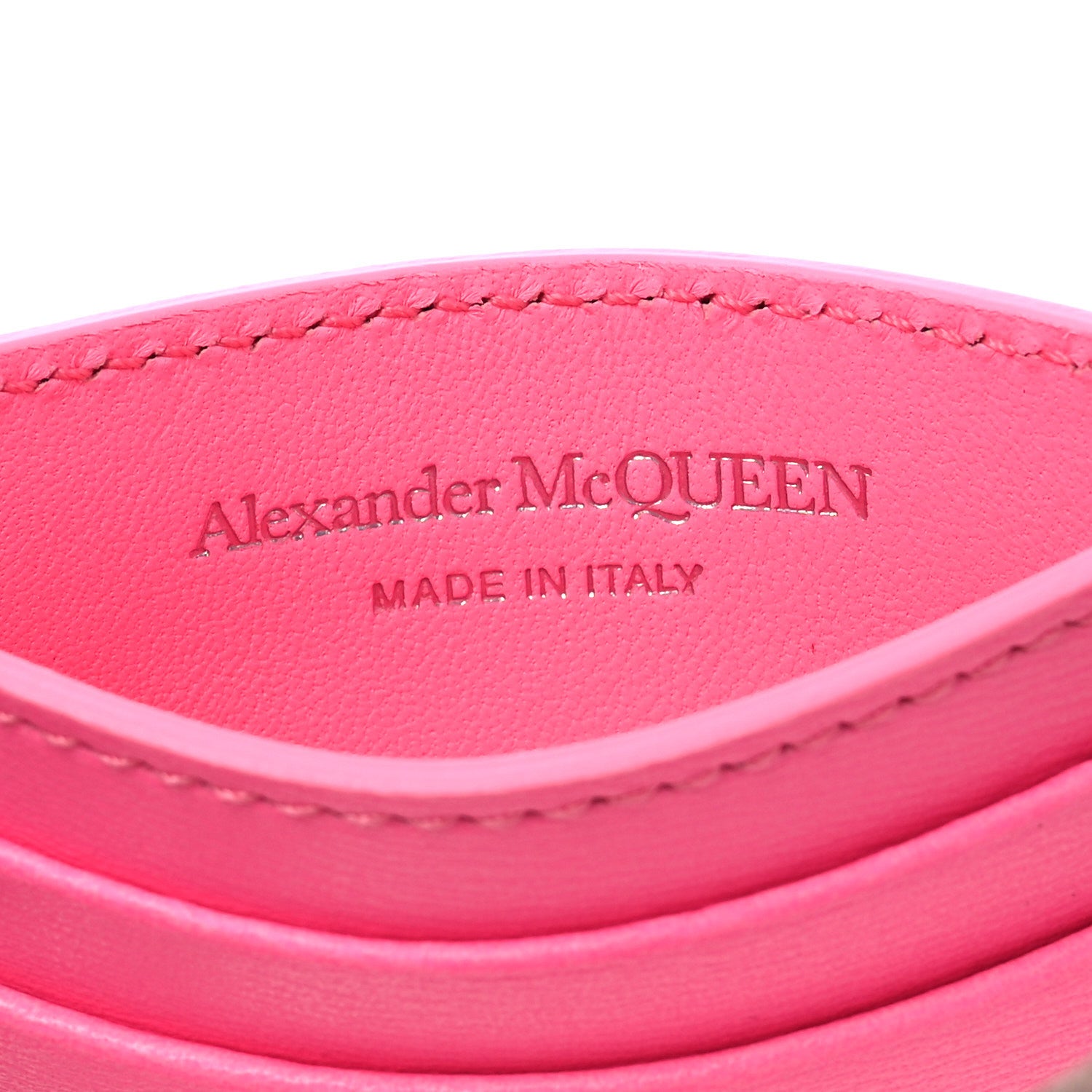 Alexander McQueen Calfskin Skull Card Holder Pink 6 of 8