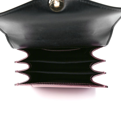 Bulgari Metallic Calfskin Serpenti Forever Top Handle Rose Quartz 6 of 14