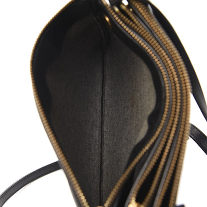Celine Lambskin Small Trio Crossbody Bag Black 5 of 13