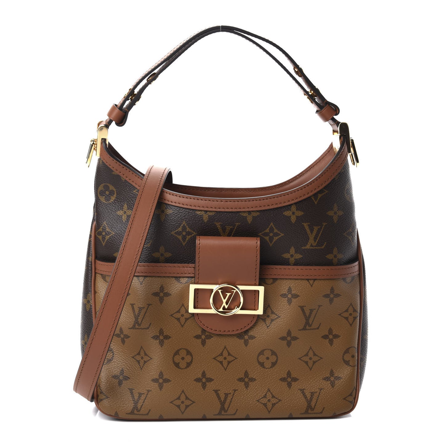 Reverse Monogram Dauphine Hobo PM